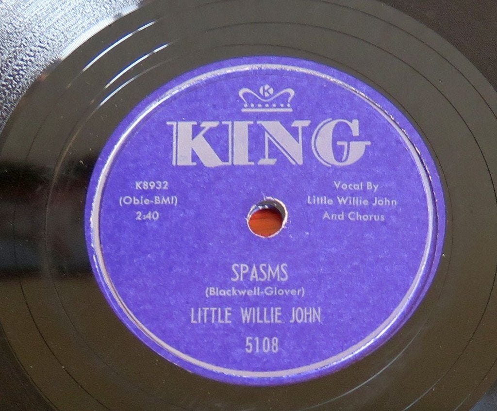Little Willie John Spasms 78rpm 78 toeren wurlitzer seeburg, Gebruikt, Pop, Ophalen of Verzenden, 12 inch