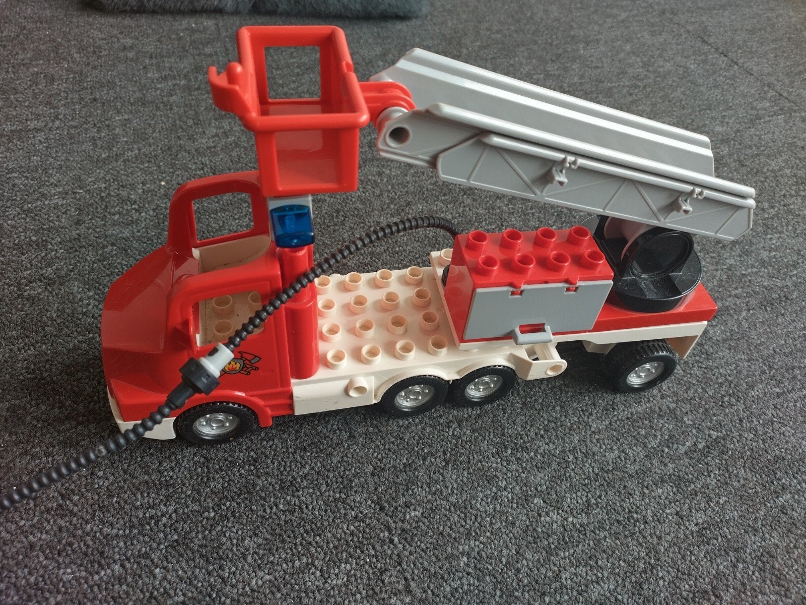Lego Duplo Brandweerwagen met Brandweerman en Auto, Verzenden, Duplo, Complete set, Compleet