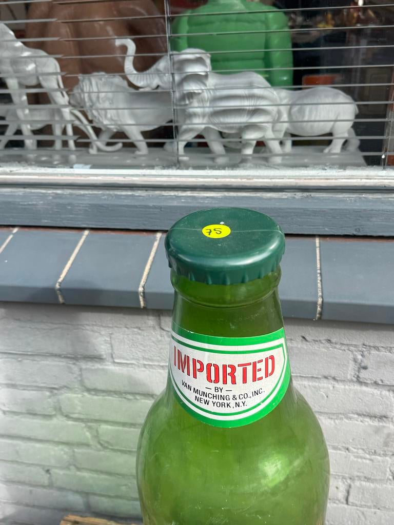 Grote decoratieve Heineken bierfles - Vintage look, Ophalen