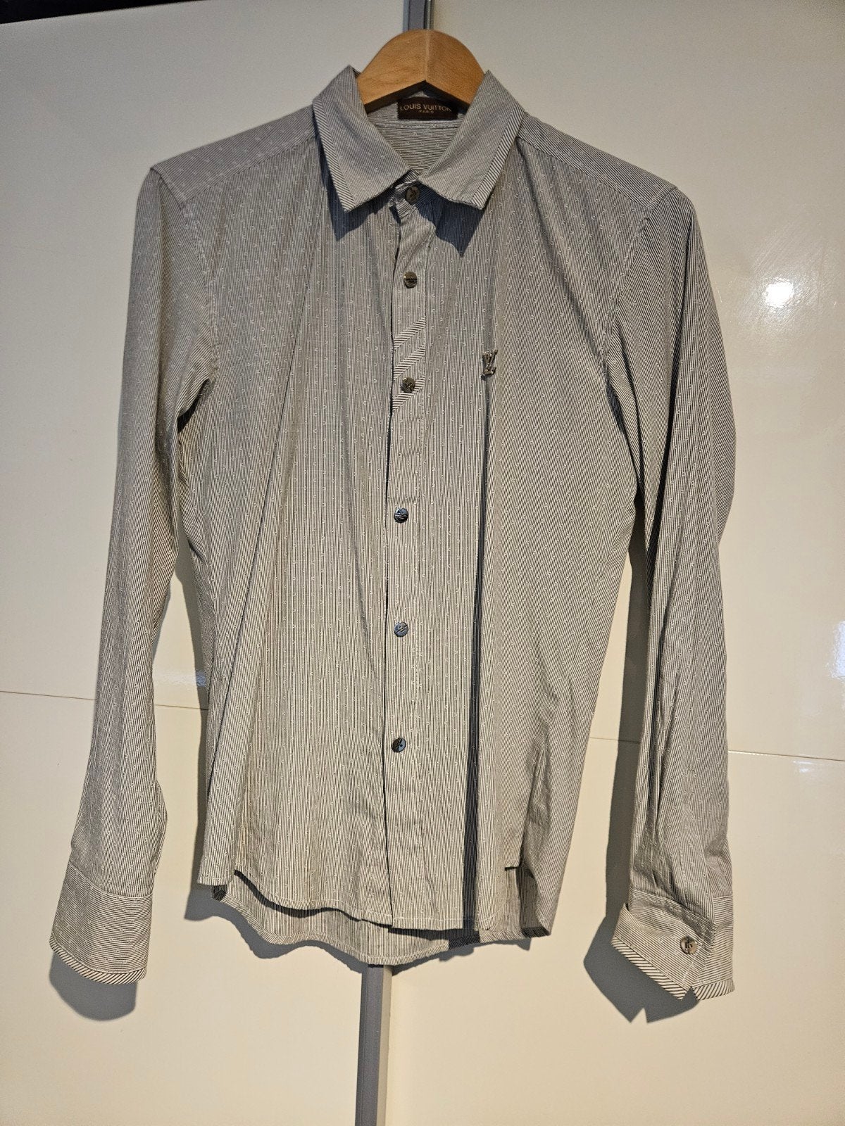Louis Vuitton Heren Overhemd - Maat L, Ophalen, Zo goed als nieuw, Halswijdte 41/42 (L), Grijs