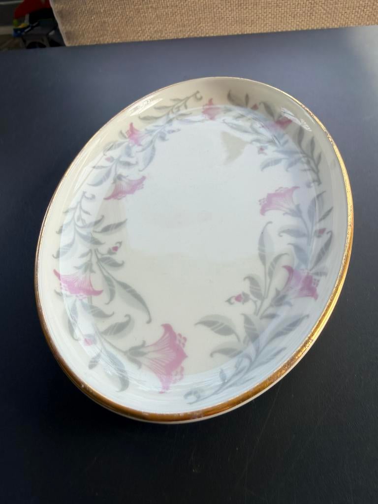 Serveerschaal engelse Minton ’Petunia’, Antiek en Kunst, Ophalen of Verzenden