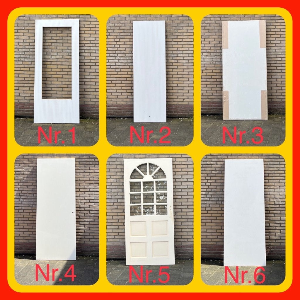 018. Binnendeuren in diverse maten NIEUW en gebruikt, Doe-het-zelf en Verbouw, Deuren en Horren, Ophalen, Binnendeur, Nieuw, Glas
