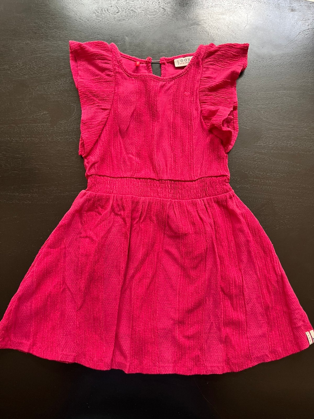 Maat 122/128 Looxs little jurk roze, Ophalen of Verzenden, Zo goed als nieuw, Meisje, Jurk of Rok