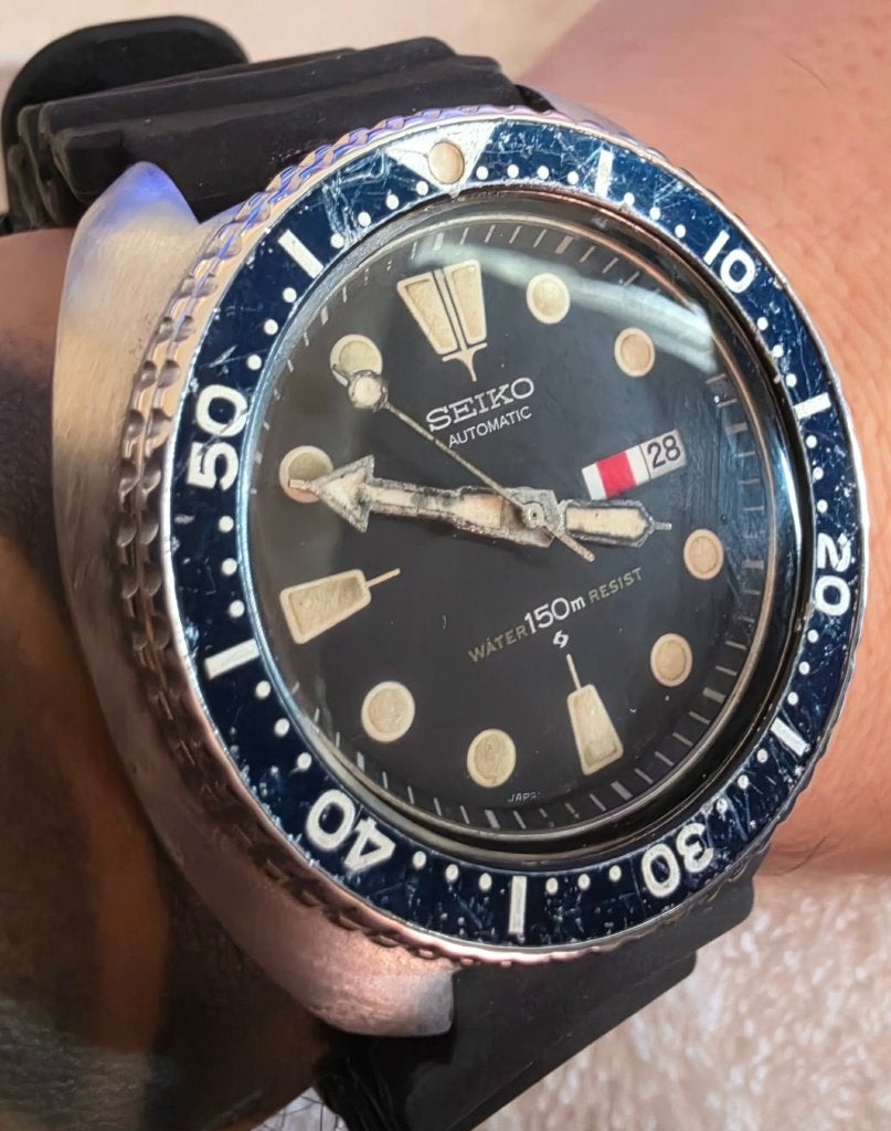 Seiko 6309-7040 Turtle Suwa, Ophalen, Zwart, Android