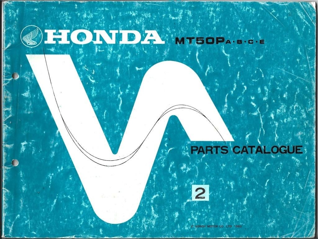 Honda MT50 P A, B, C, E Parts List Holland (1248z) bromfiets, Verzenden, Zo goed als nieuw