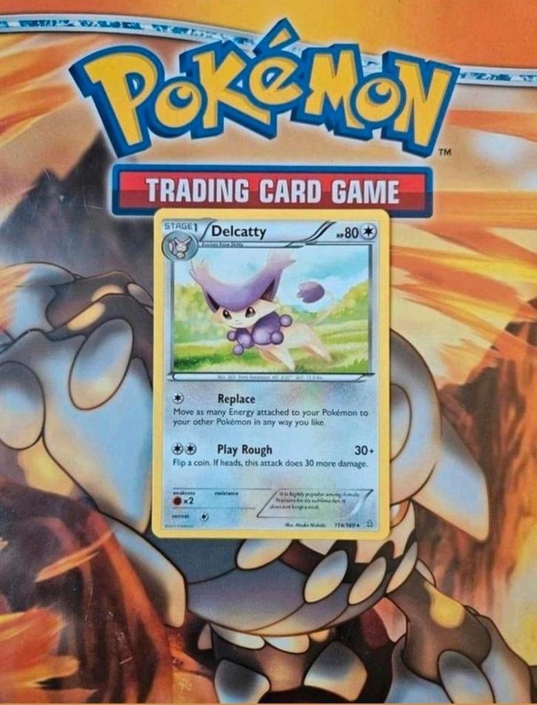 Delcatty 114/160 rare XY Primal Clash pokemon kaart nm, Ophalen of Verzenden, Zo goed als nieuw, Losse kaart