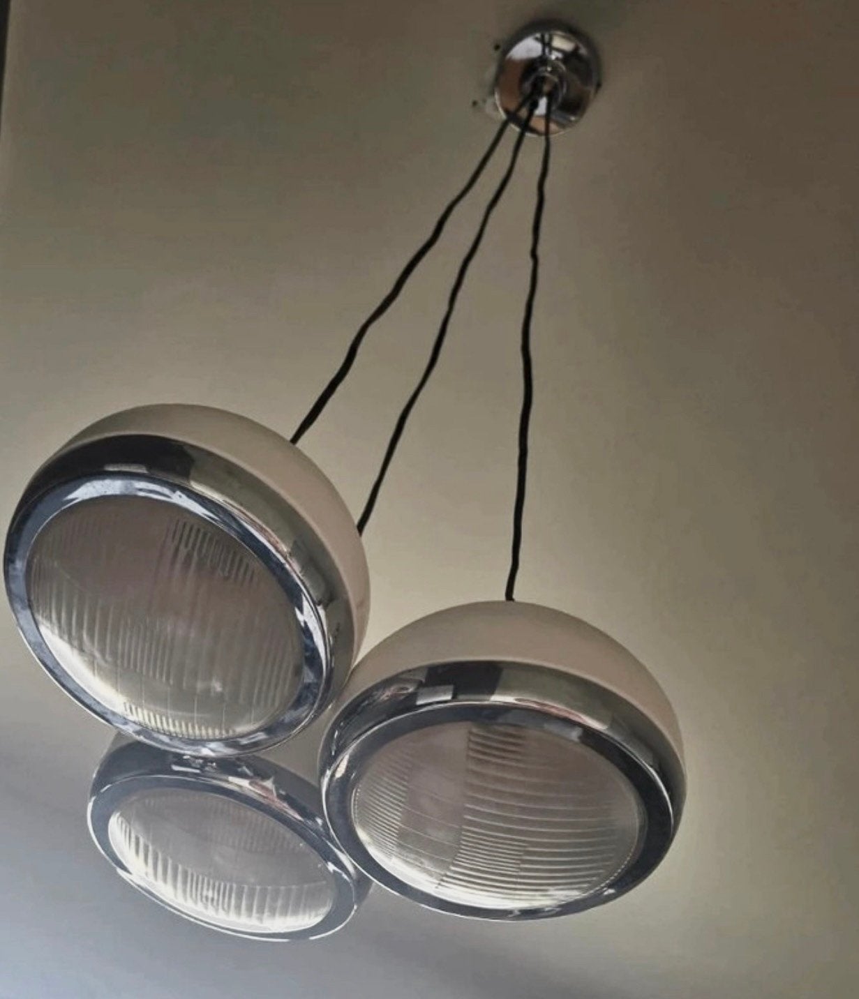 Retro / vintage Look Rider hang / lamp Brilliant, Gebruikt, E14 (klein), Ophalen of Verzenden, Metaal