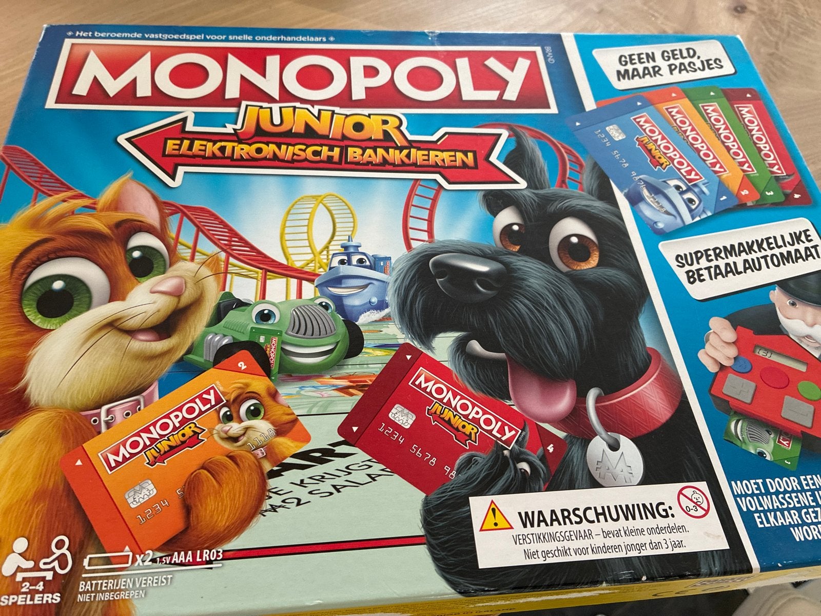 Monopoly Junior Elektronisch Bankieren, Hobby en Vrije tijd, Drie of vier spelers, Ophalen, Zo goed als nieuw