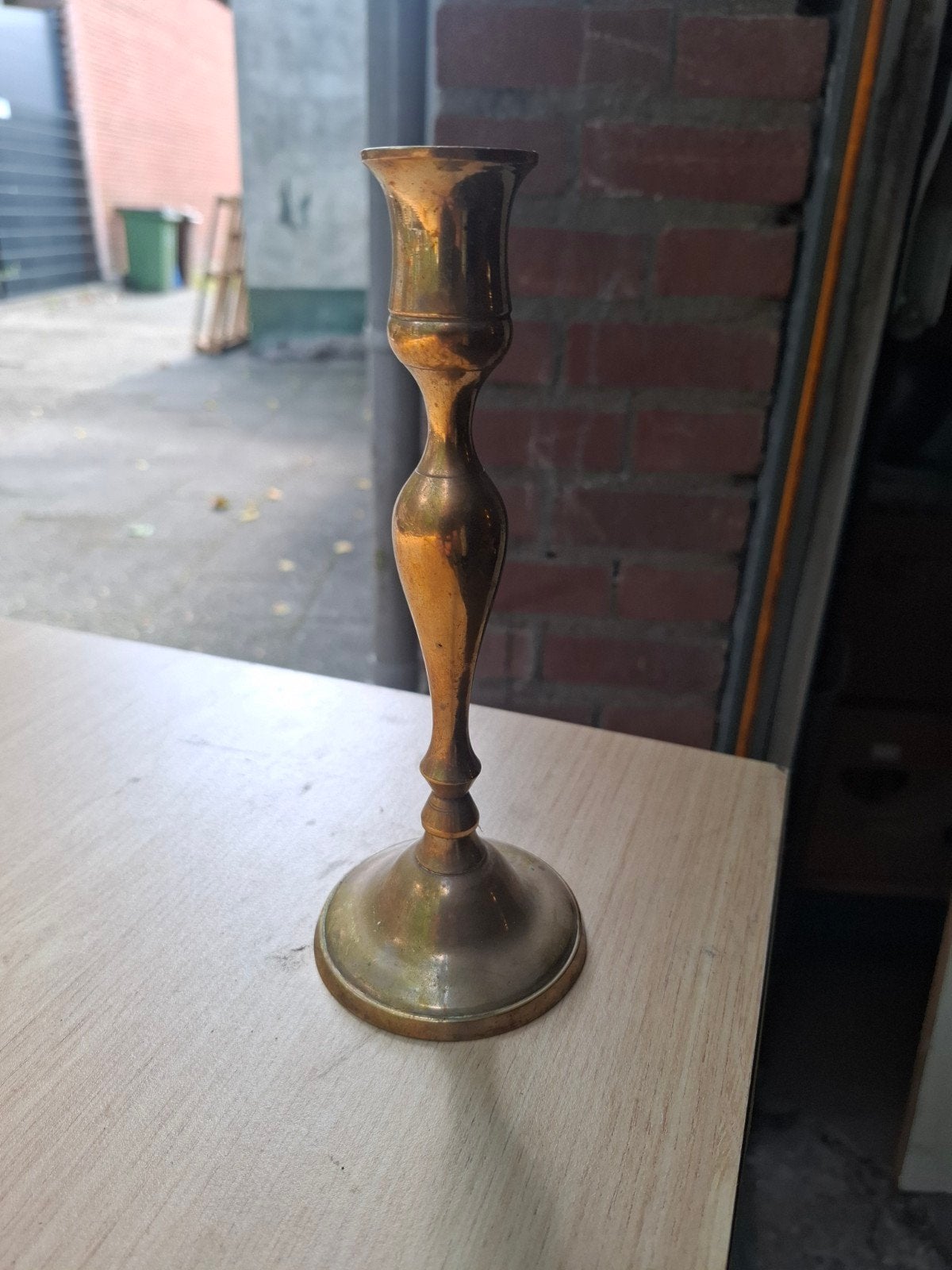 Vintage Koperen Kandelaar, Antiek en Kunst, Ophalen