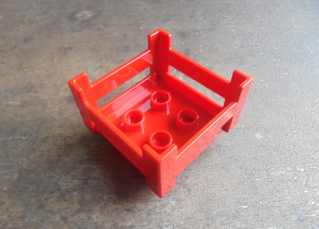 Lego Duplo Container Wooden-Style Crate (zie foto's), Ophalen of Verzenden, Gebruikt, Losse stenen, Duplo