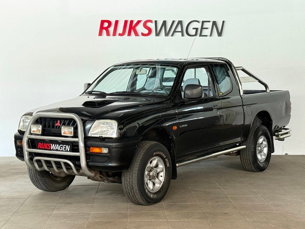 Mitsubishi L 200 2.5 Club Cab Grijskenteken/4X4/Youngtimer, Auto's, Euro 2, Stof, Gebruikt, Huisgarantie