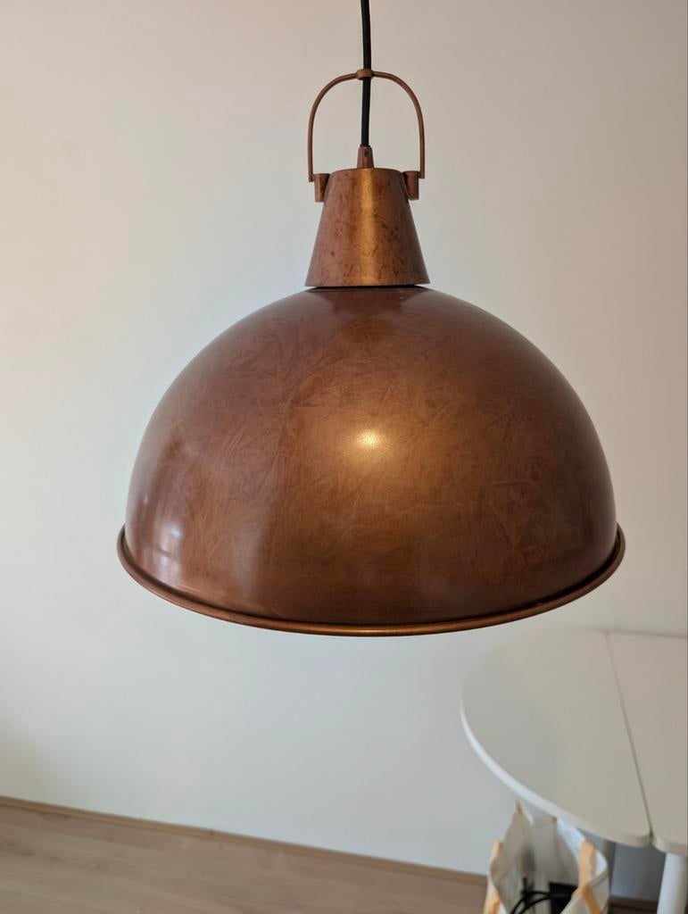 Karwei hanglamp Manja, koperkleurig industrieel, Industrieel, Modern, Ophalen of Verzenden, Zo goed als nieuw, Metaal