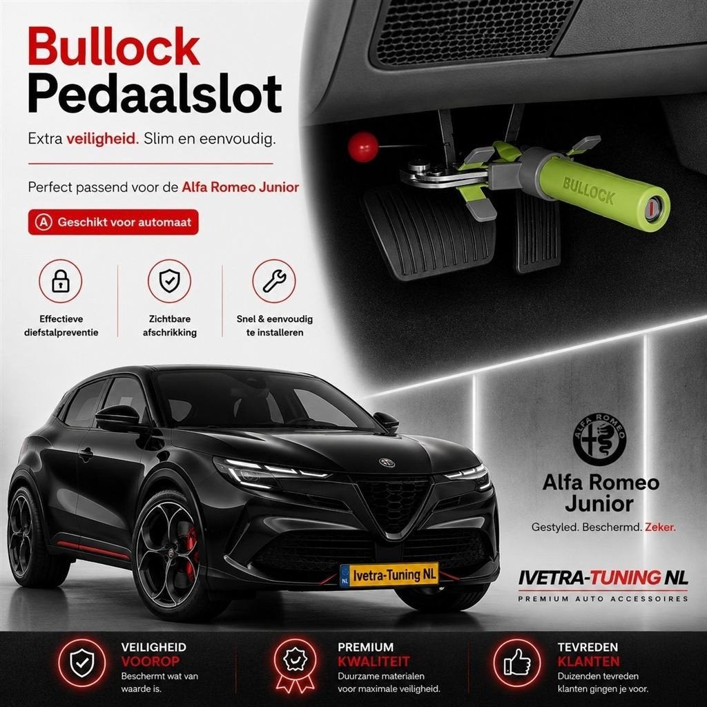 Bullock Pedaalslot Alfa Romeo Junior | Pedaalklem Alfa Romeo, Ophalen of Verzenden, Info@ivetra-tuning.nl | www.ivetra-tuning.nl