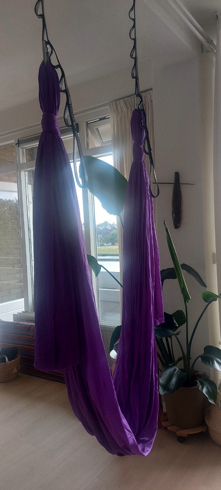 Paars Aerial Yoga Doek / Yoga Hammock, Ophalen of Verzenden