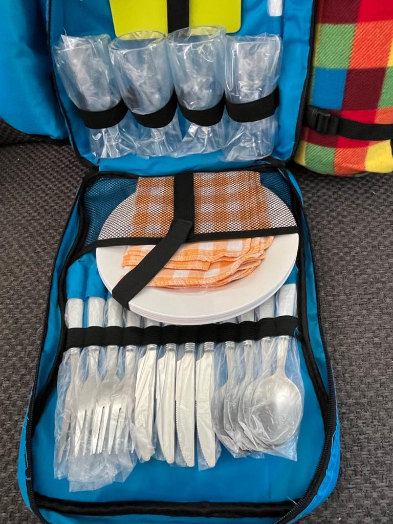 Complete picknick rugzak met deken en servies, Ophalen of Verzenden, Nieuw