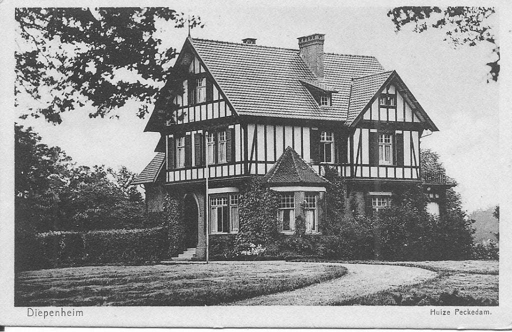 Oude Ansichtkaart Diepenheim Huize Peckedam, Verzamelen, Ophalen of Verzenden, 1920 tot 1940, Ongelopen, Overijssel
