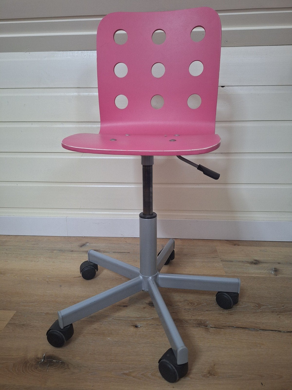 Roze ikea (bureau) stoel, Ophalen, Zo goed als nieuw, Roze, Bureaustoel