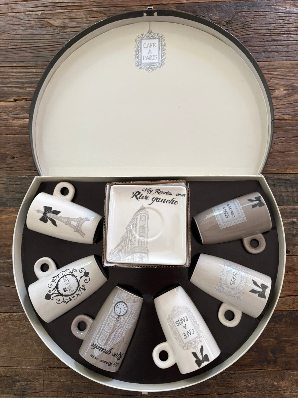 Complete Paris Café koffieset - Maison du Monde, Huis en Inrichting, Overige merken, Keramiek, Nieuw, Ophalen of Verzenden