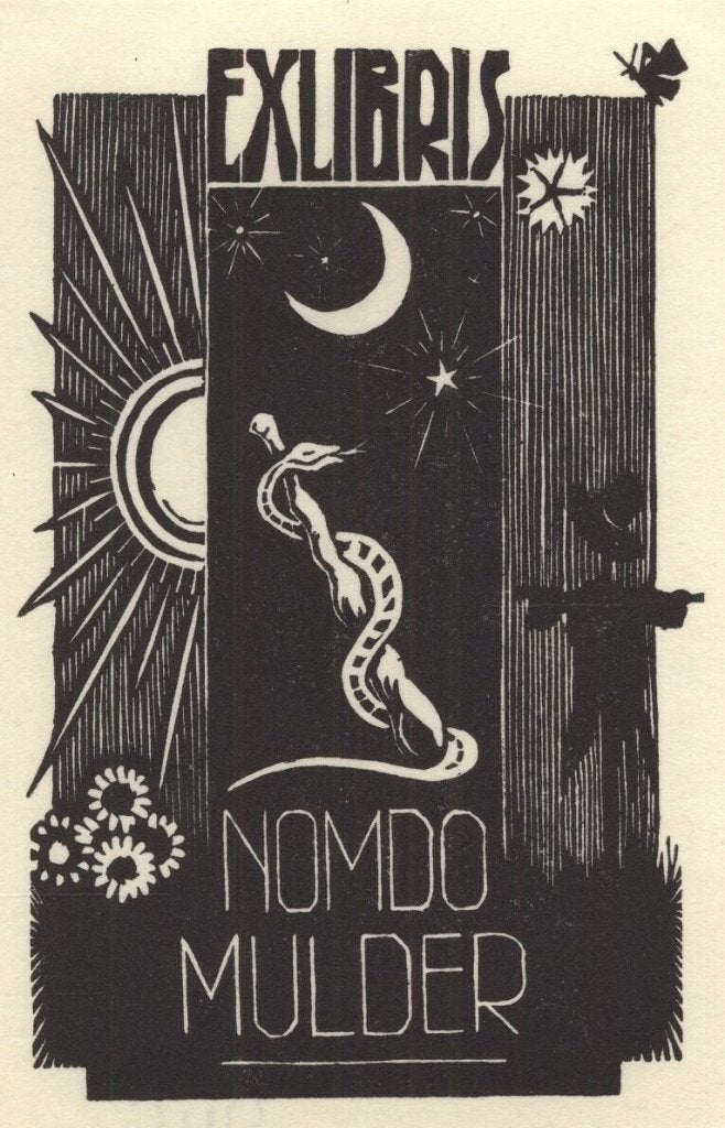 0287 Ex Libris Nederland : Dirk Govert van Luijn, 1933, Verzenden, Ex libris