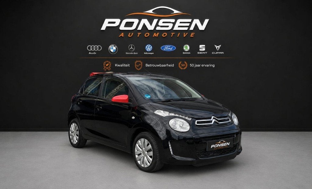 Citroen C1 1.2 PureTech Airscape Shine cabrio, Auto's, Voorwielaandrijving, Gebruikt, Euro 6, 1199 cc