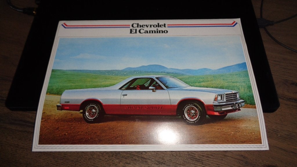 Folder USA Model CHEVROLET EL CAMINO, Boeken, Auto's | Folders en Tijdschriften, Verzenden, Zo goed als nieuw, Chevrolet