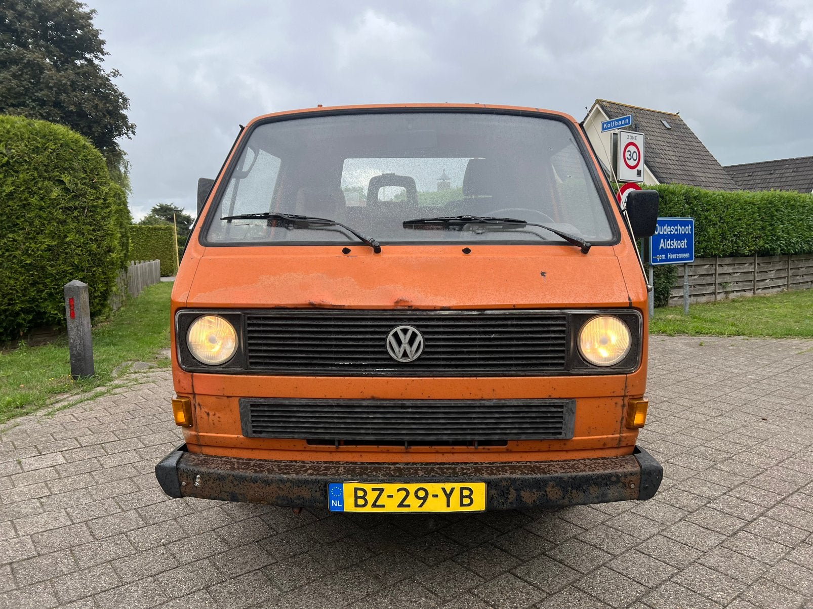 Volkswagen Transporter Pick UP 1.7D 42KW 1988 Oranje, Auto's, 1715 cc, Achterwielaandrijving, Overige carrosserieën, Volkswagen