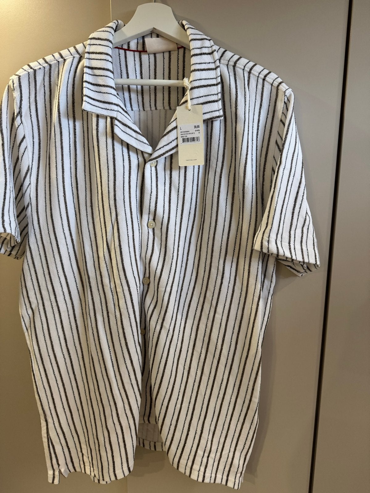Nieuw The Sting shirt met korte mouwen, maat L, Kleding | Heren, Ophalen of Verzenden, Nieuw, Wit, Halswijdte 41/42 (L)