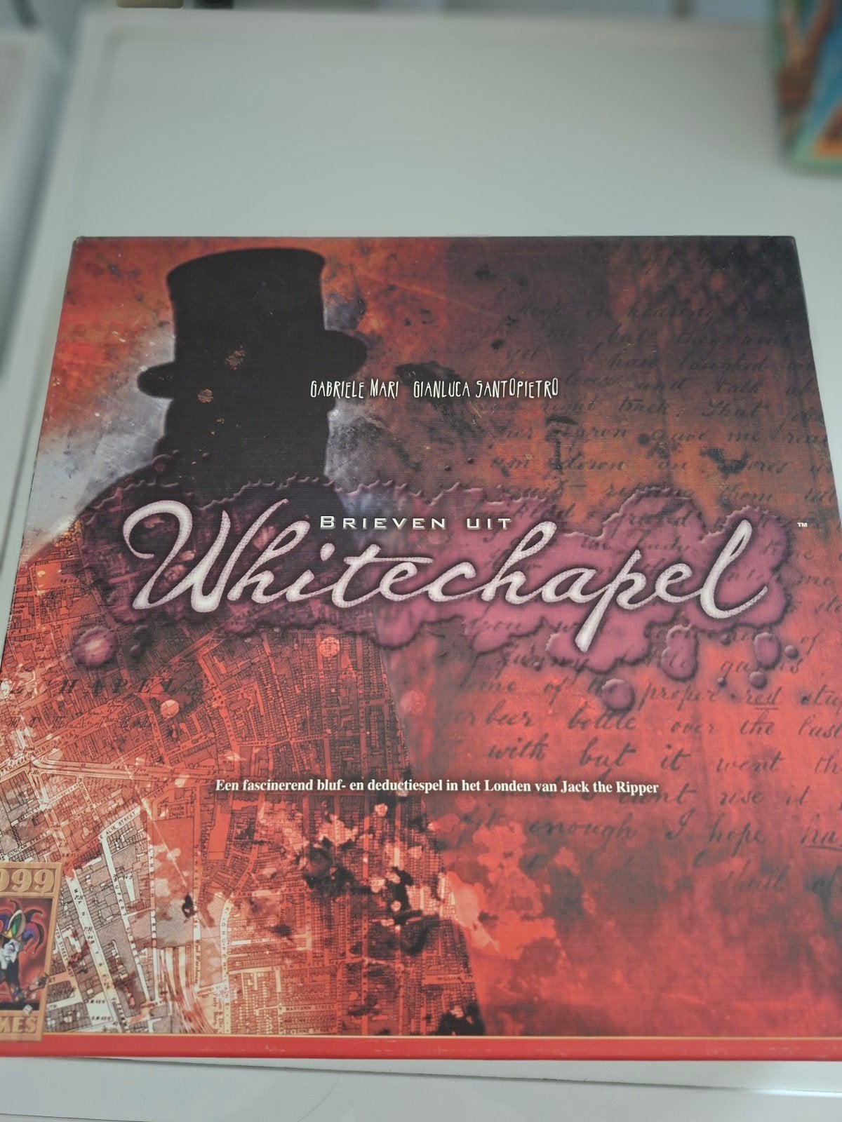 Brieven uit Whitechapel - Jack the Ripper deductiespel, Vijf spelers of meer, Ophalen of Verzenden, Zo goed als nieuw, 999 Games