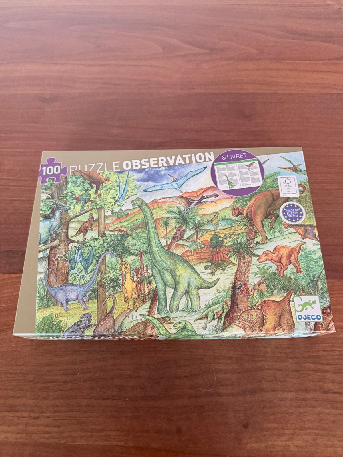 Djeco puzzel, 100 stuks., Ophalen of Verzenden, Meer dan 50 stukjes, Zo goed als nieuw, 6 jaar of ouder