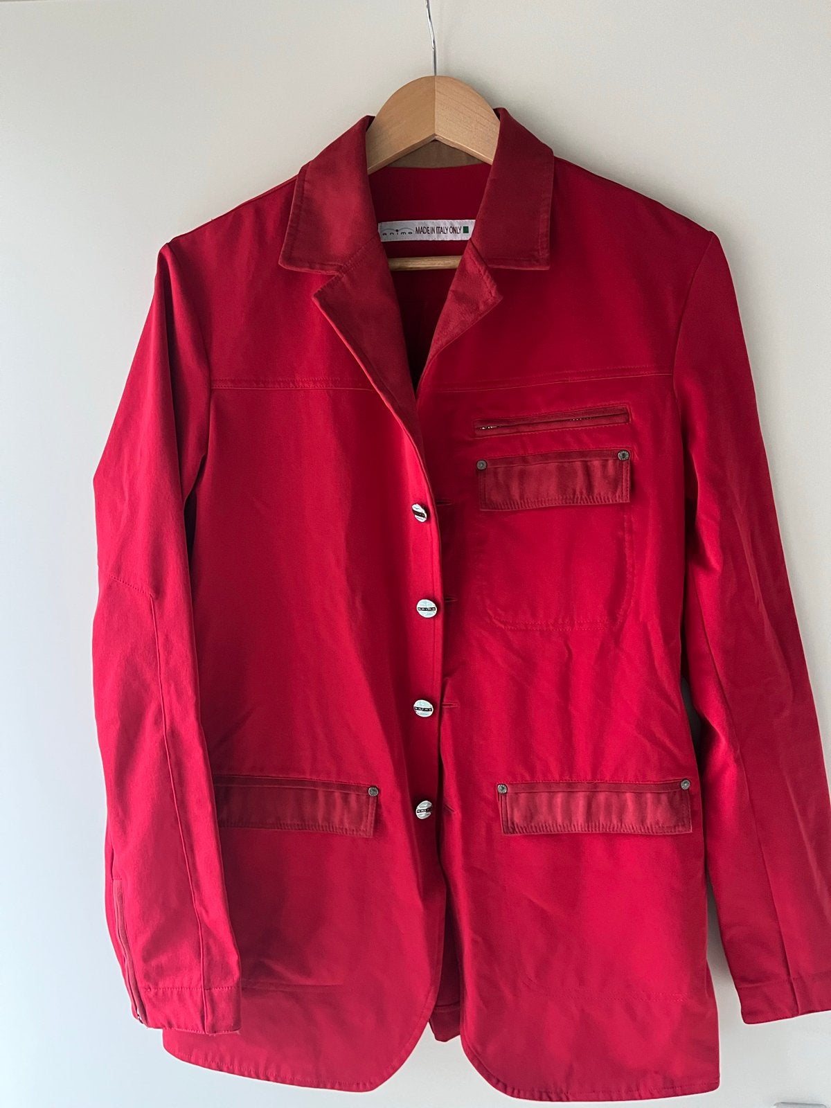 Animo Made in Italy Only Rood Jasje Maat 46 (S), Ophalen of Verzenden, Gedragen, Maat 46 (S) of kleiner, Rood