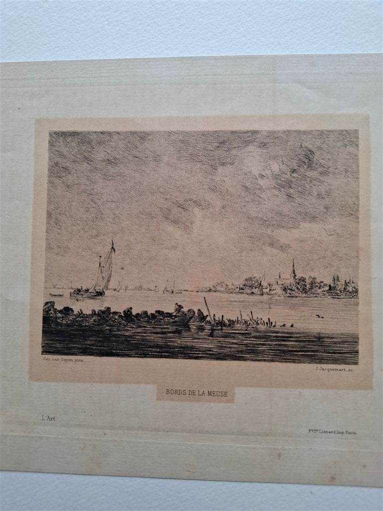 Ets naar J. van Gooyen, door J. Jacquemart, Antiek en Kunst, Ophalen of Verzenden