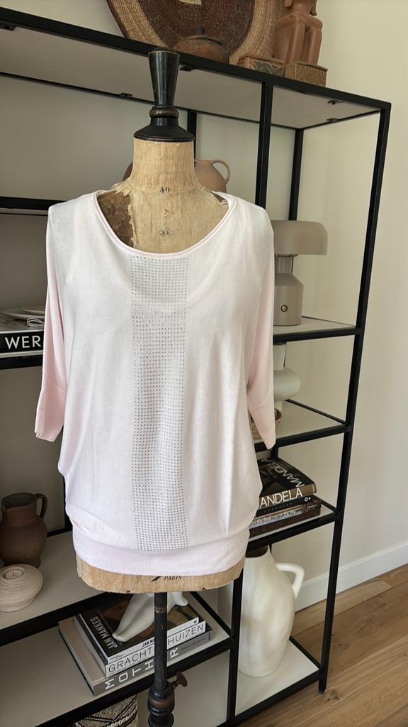 REPEAT zalmroze zomer trui zgan maat 38, Kleding | Dames, Truien en Vesten, Verzenden, Zo goed als nieuw, Maat 38/40 (M), Roze