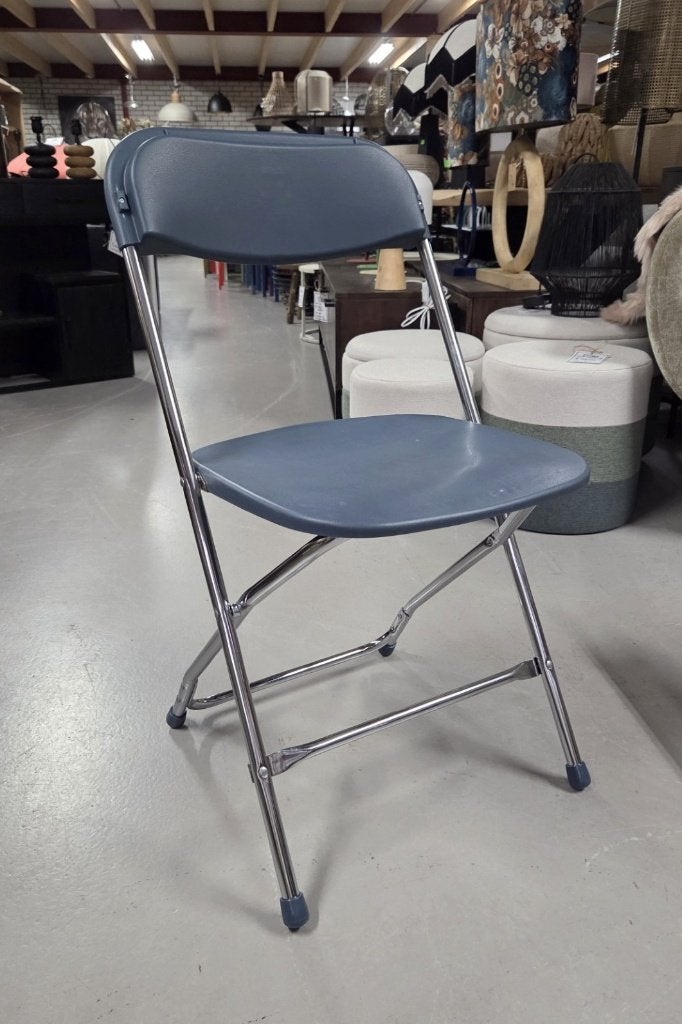 Partij handige klapstoelen bordeaux blauw horeca verhuur, Ophalen, Kunststof, Blauw, Nieuw