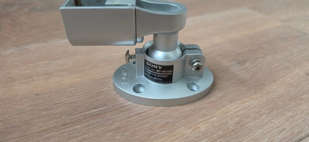 Sony WS-WV10D Speaker Stand - Zilver, Gebruikt, Inclusief standaarden, Overige typen, Ophalen of Verzenden