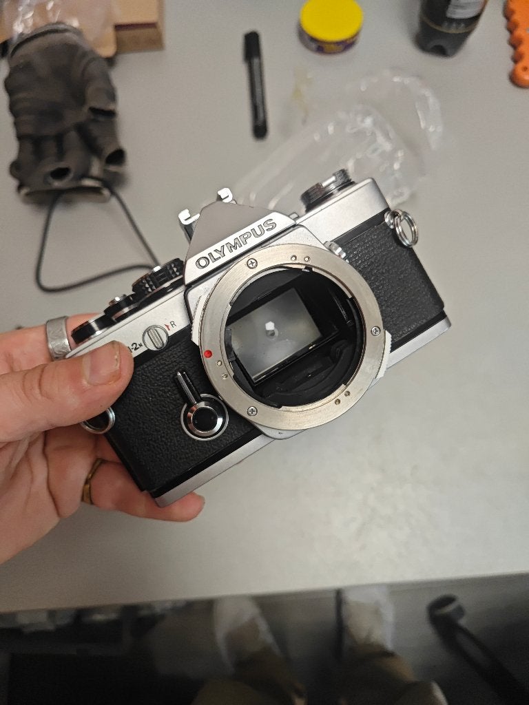 Olympus OM-2N Analoge Spiegelreflexcamera (Body Only), Audio, Tv en Foto, Fotocamera's Analoog, Ophalen of Verzenden, Gebruikt