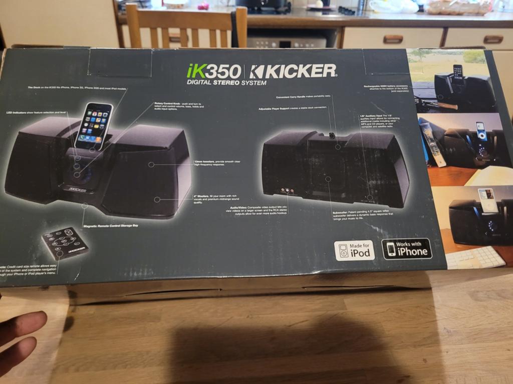 Kicker Speaker iPod Dock + Bluetooth Module - Nieuw in Doos, Audio, Tv en Foto, Stereo-sets, Nieuw, Overige merken, Ophalen of Verzenden