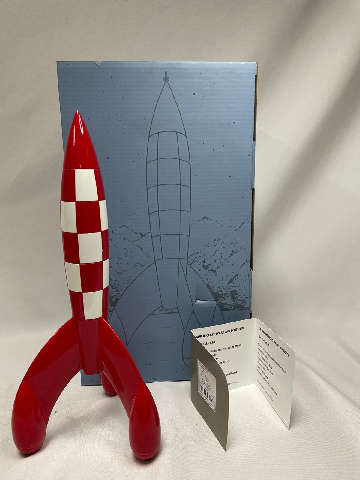 Tintin raket origineel met doos en certificaat licht besch., Xxxx, Ophalen of Verzenden, Zo goed als nieuw, Xxxx