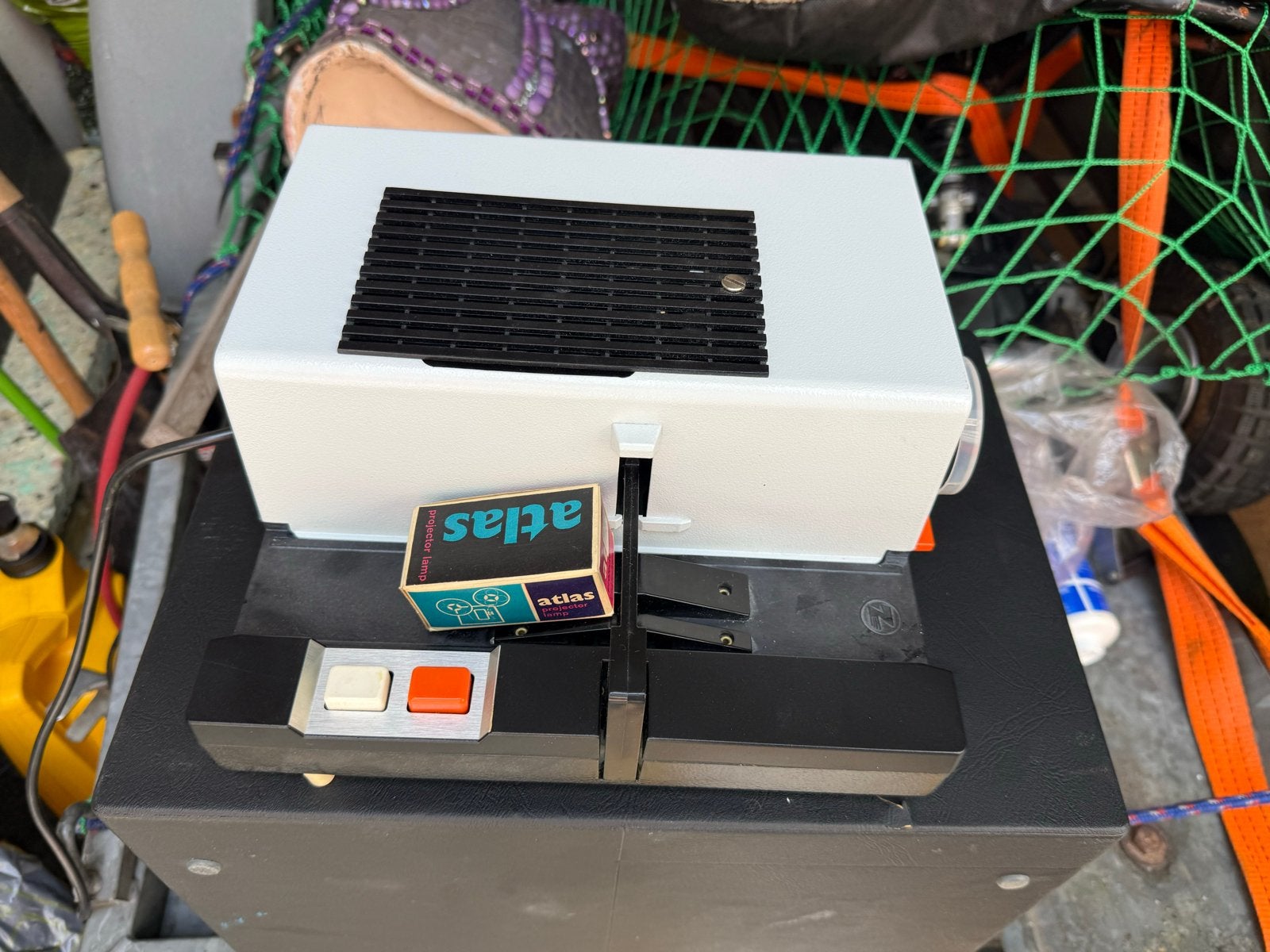 Vintage Dia projector Perkeo P506 uit de jaren '70 met doos, Audio, Tv en Foto, Diaprojectors, Ophalen, Gebruikt