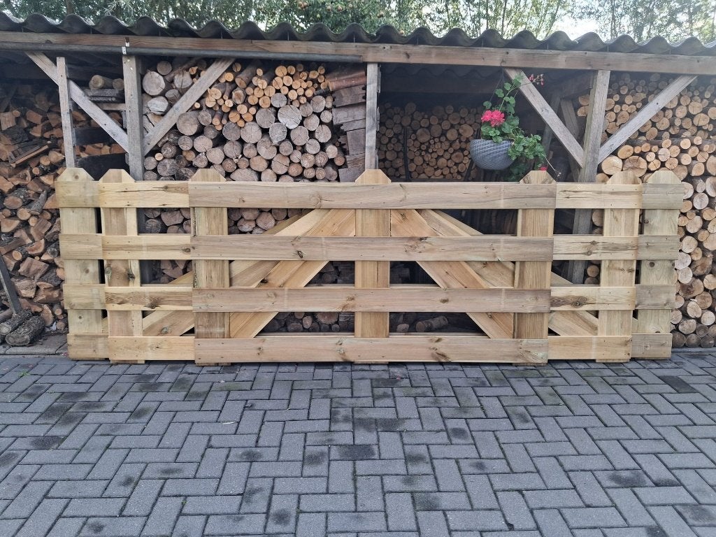Hek / tuinhek /landhek /toegangspoort NIEUW, op maat gemaakt, Ophalen, 100 tot 150 cm, Nieuw, Hout