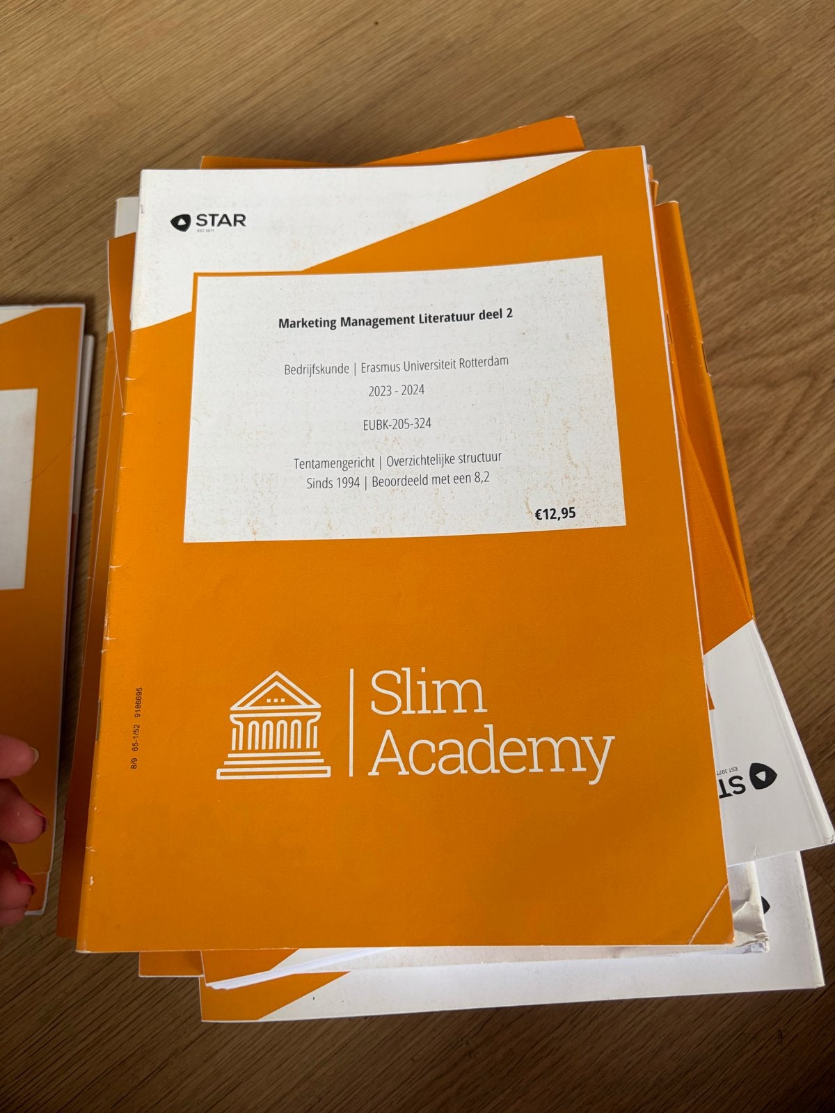 Slim Academy Samenvattingen Erasmus Universiteit Rotterdam, Ophalen, Zo goed als nieuw, Overige niveaus, Bedrijfseconomie of M&O