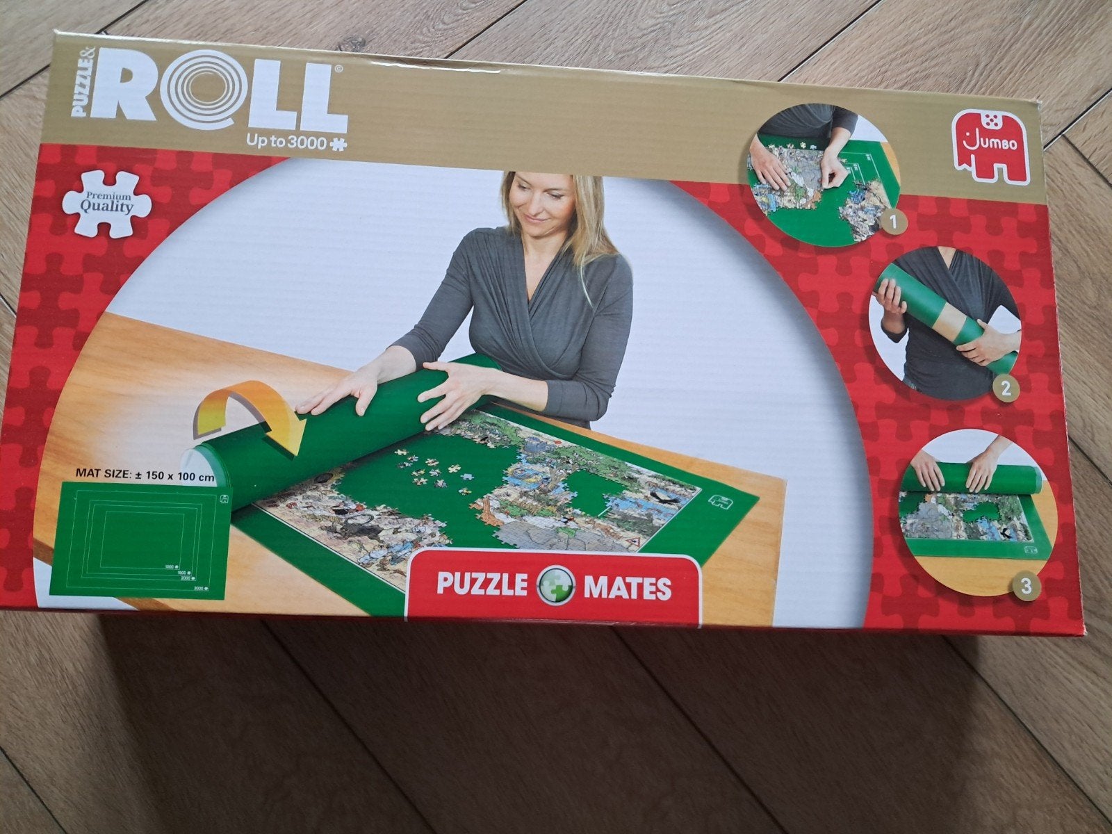 Puzzelmat jumbo voor 3000 stukjes - Slechts 1x gebruikt, Ophalen of Verzenden, Meer dan 1500 stukjes, Zo goed als nieuw, Legpuzzel