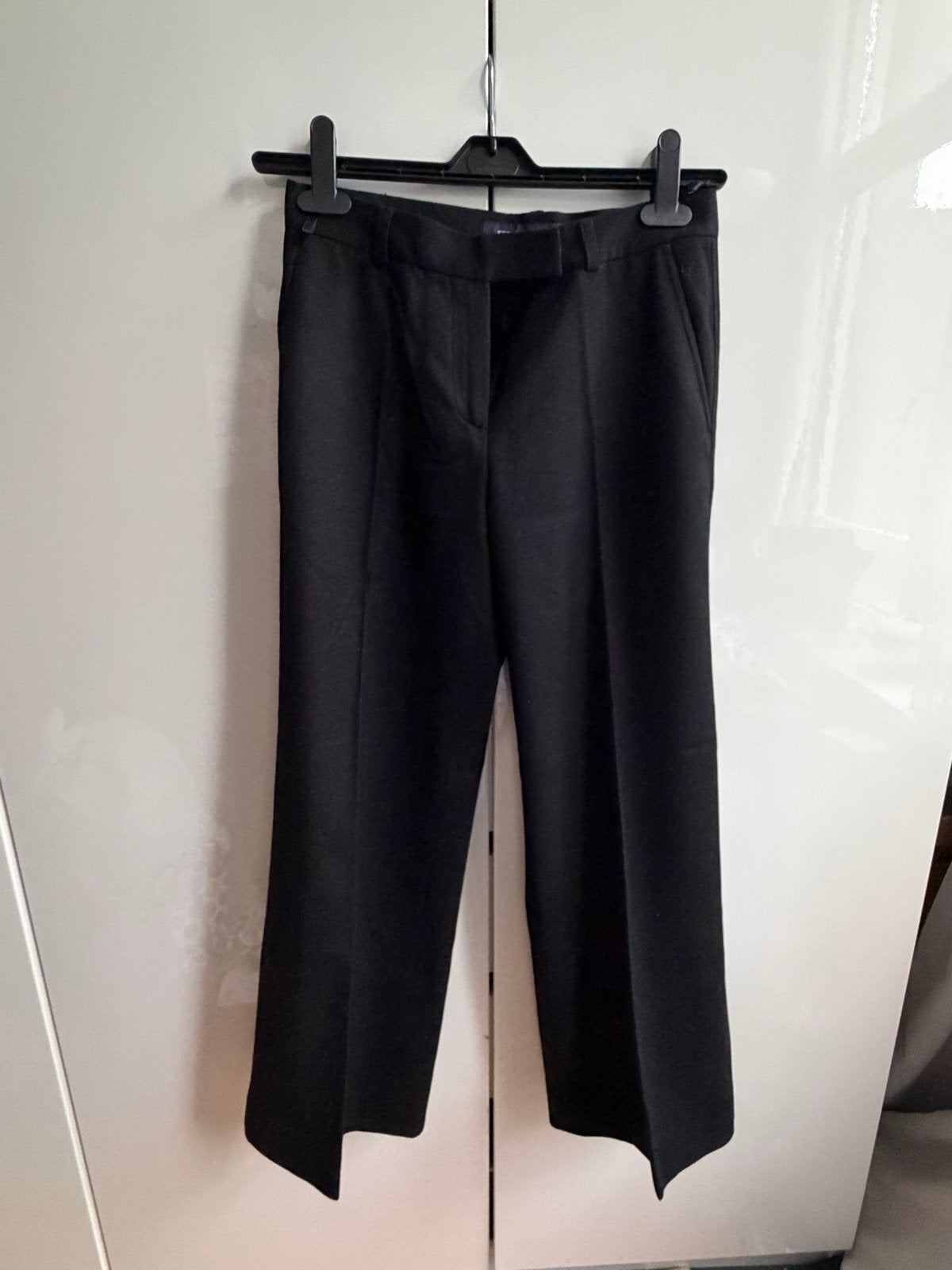 Zwarte pantalon van virgin wol en cashmere, Zwart, Nieuw, Ophalen of Verzenden, Maat 34 (XS) of kleiner