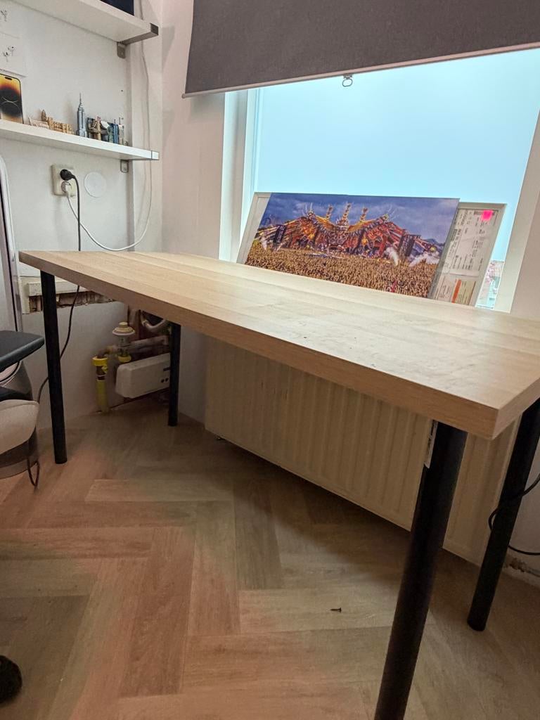 IKEA bureau 140/60 moet weg staat in de weg, Ophalen, Overige typen, Gebruikt, Hout