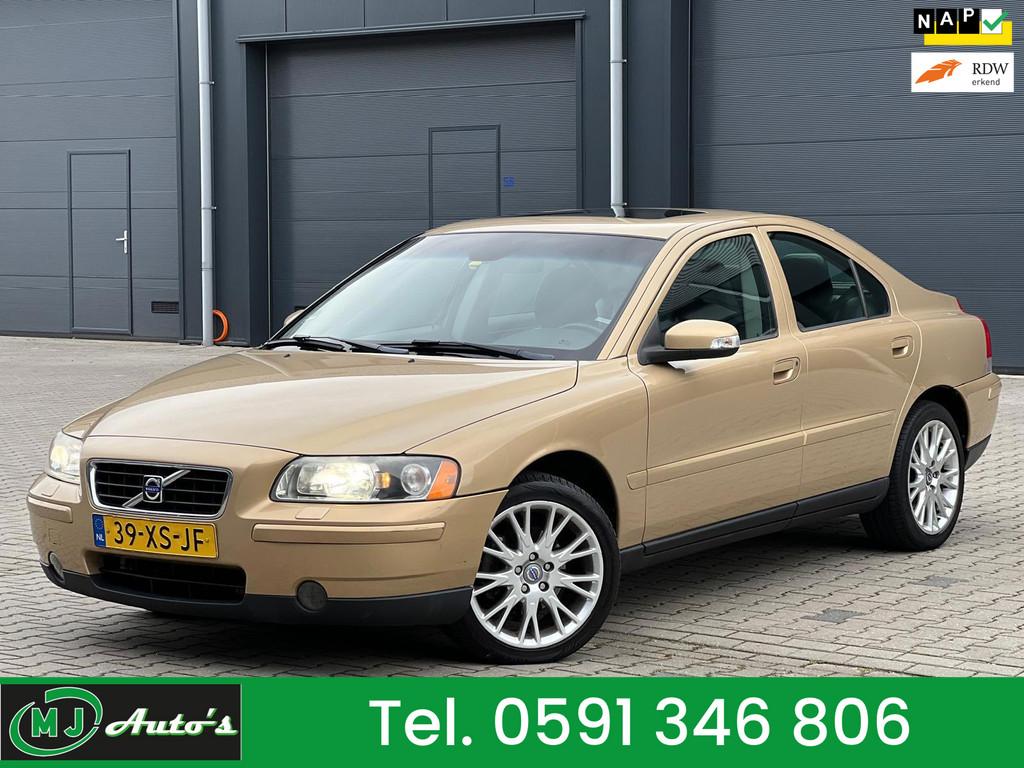 Volvo S60 2.4 Drivers Edition|Schuif-Kanteldak|Leder, Voorwielaandrijving, Gebruikt, Zwart, Overige kleuren