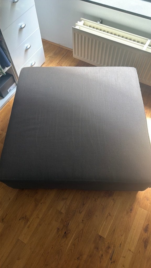 Flexform poef 100x100, Ophalen, Gebruikt, Vierkant, 100 tot 125 cm