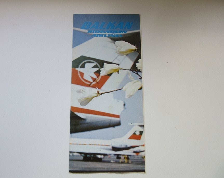 Balkan Bulgarian Airlines brochure, Verzenden, Zo goed als nieuw, Overige typen