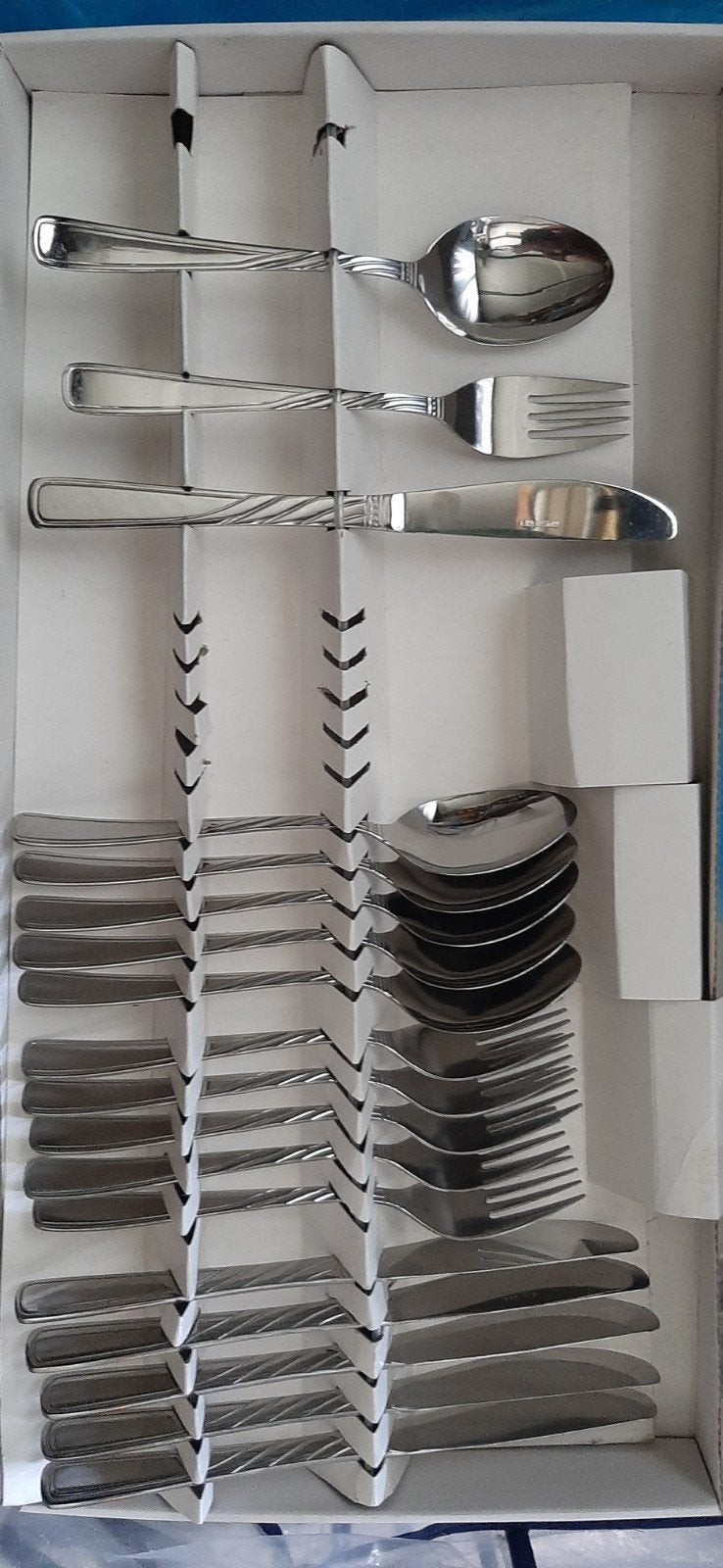 Monogram Bestekset 24-delig RVS - Niet helemaal compleet, Huis en Inrichting, Keuken | Bestek, Gebruikt, Ophalen of Verzenden