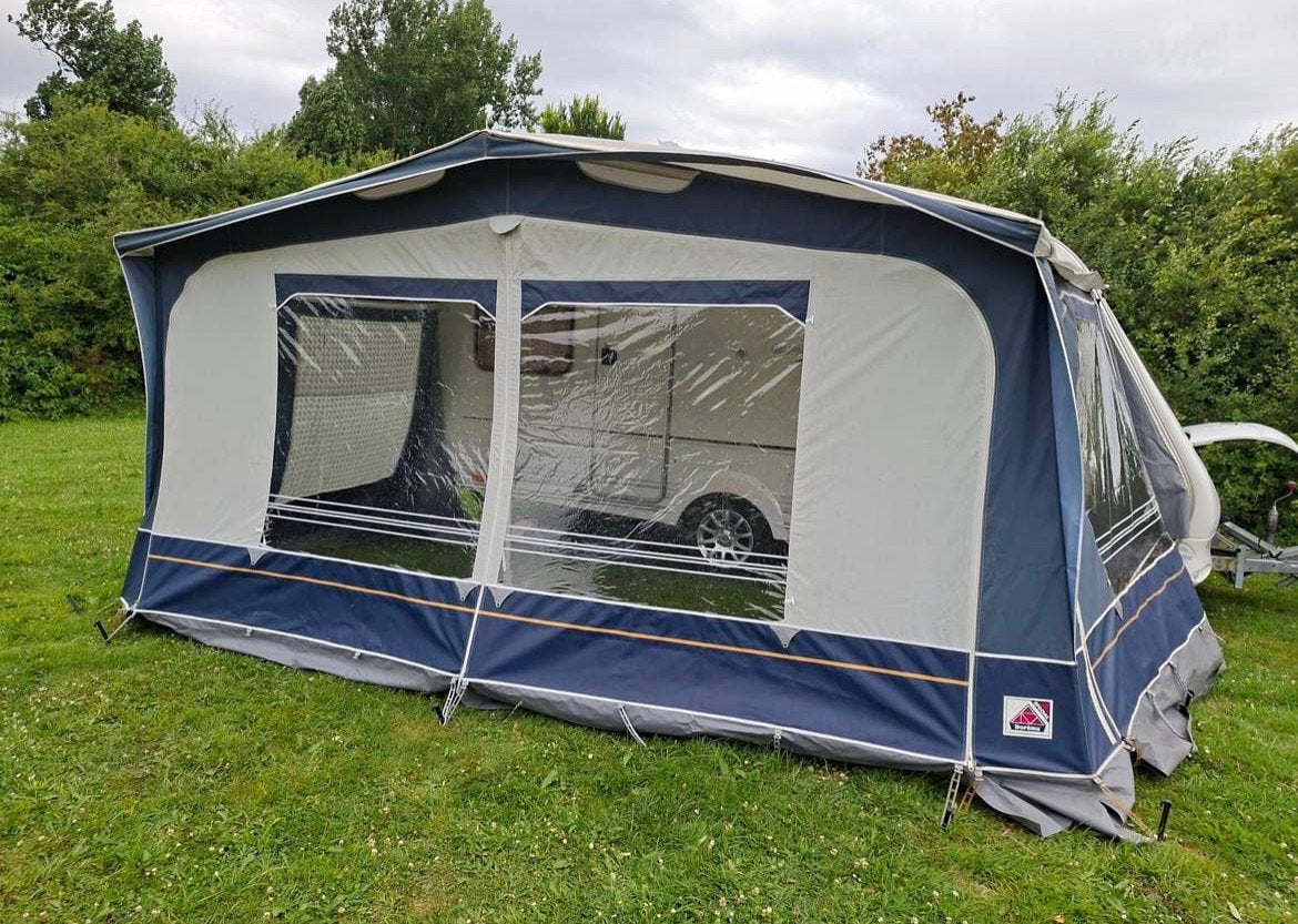 Dorema XL270 voortent - maat 11 - Hoge kwaliteit!, Ophalen, Gebruikt, Ten Cate All Season 240g/m2, Dorema