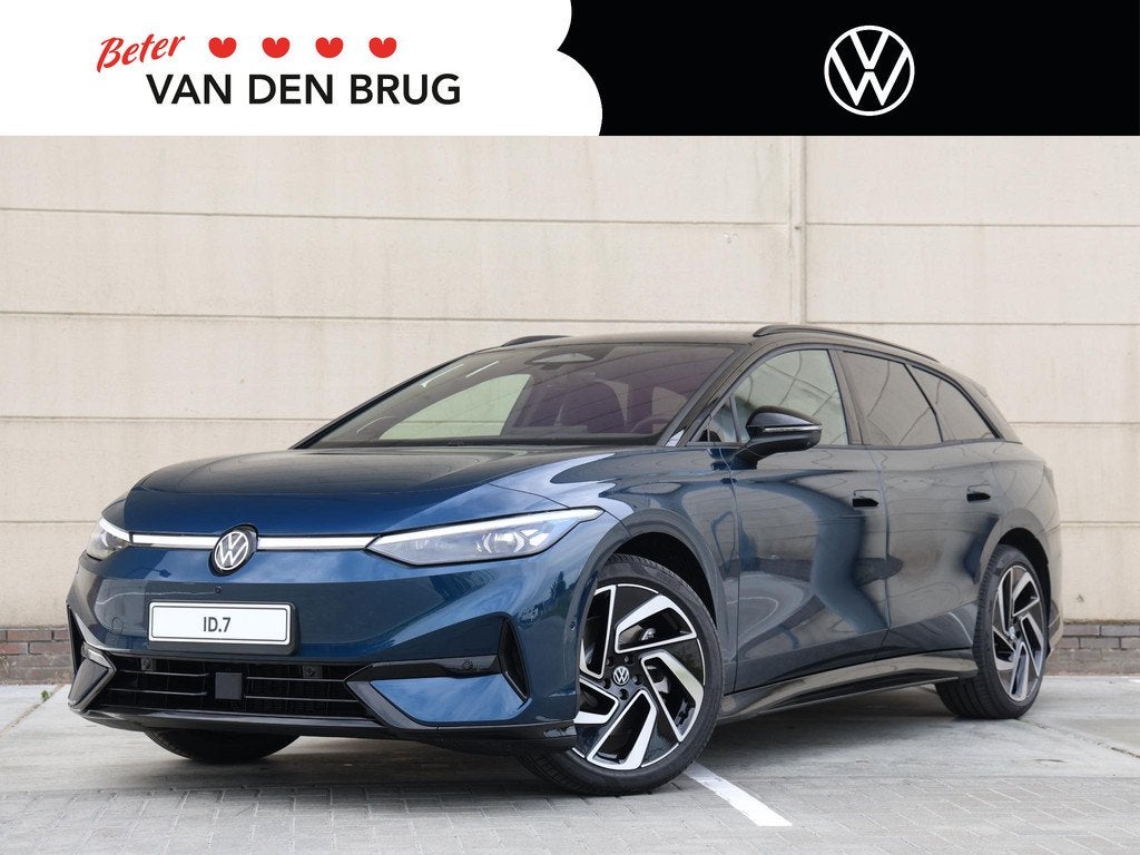 Volkswagen ID.7 Limited Edition Plus 77 kWh 286 PK | 20" inc, Auto's, Volkswagen, Automaat, Achterwielaandrijving, Zwart, Blauw