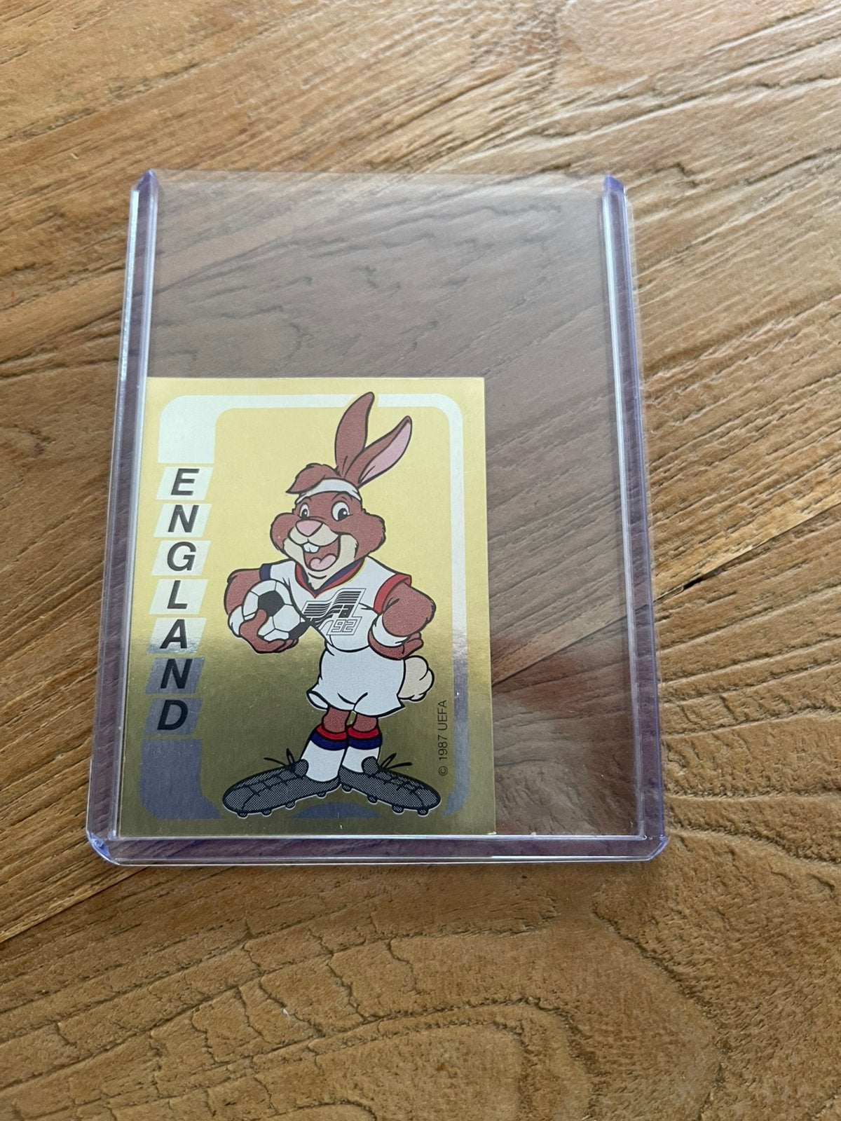 Engeland Berni Panini EK 1992 glimmend, Ophalen of Verzenden, Zo goed als nieuw, Plaatje